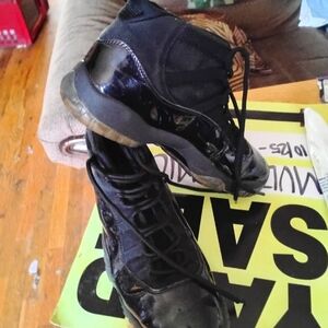 Sleek Black High-Top Sneakers